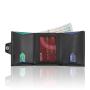 Custom Slim Genuine Leather Man Trifold Wallet Business Top Grain Leather RFID Card Holder Wallets for men