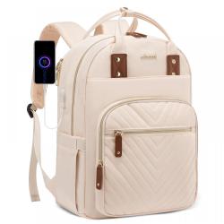 LOVEVOOK New Waterproof Stylish Bag with USB Port Lightweight Casual Daypacks Work Business Nurse school Laptop Backpack Unisex