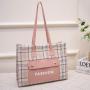 Wholesale 2024 Women's High-Capacity Tote Bags Fashionable Portable Ins Shoulder Bags Printed Letters Large Foreign Trade Bag