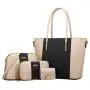 2023 New European And American Fashion Casual Women's Bag Trend Color Matching Four Piece Handbag Large Capacity Shoulder Bag