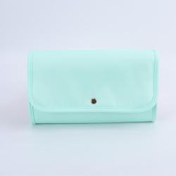 Keymay High Quality Women Gift Portable Foldable Travel Small Organizer Classic Jewelry Roll Pouch Jewelry Boxes