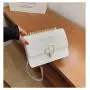 2022 Lady Designer Bags Colorful Glitter Coated Flap Turn-lock Purse Fashion Golden Heart Hardware Strap Sling Messenger