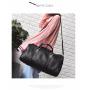 customized logo large capacity duffle bags gym women waterproof sports pu leather travel bag