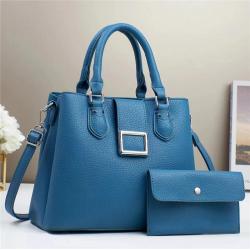 2024 Newest Sequin leather 2 pieces set luxury designer High Quality Fashion Women's handbags for women ladies large purses