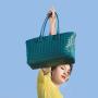 2024 Custom Handmade Weave PU Leather Tote Bag For Women Ladies Luxury Handbag