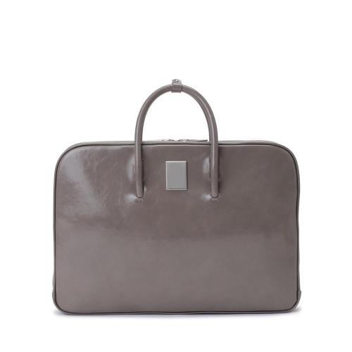 2023 Grey Eco Friendly Pu Vegan Leather Portable Office Bags Business Computer Messenger Laptop Bags