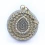 Wholesale rhinestone round clutch bag pearl purse women handbags banquet party evening bags for ladies