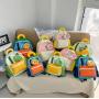 ZWY202 New Lightweight Children Shoulder Bag Oxford Waterproof Cute Cartoon School Bag Wholesale Color Blocking Small Backpack