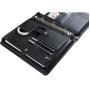 A4 Size PU Vegan Leather Document Zipper Padfolio Folder Office Resume Folder