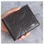 New men's wallet fashion plaid horizontal soft leather men's short wallet large capacity multi-card purse