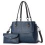 ZR646 Women Bag New Fashion Sets Of Mother Bag Ladies Retro PU Large Capacity Shoulder Handheld Cover Type Crossbody Bucket Bag