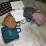 Corduroy women's bag new artistic embroidery letter tote bag retro college style shoulder