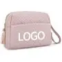 OEM ODM Professional Quilted Cosmetic Pouch Luxury Makeup Bag Elegant Roomy Travel Toiletry Cosmetic Bags with Handle