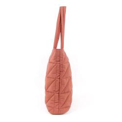 CHANGRONG Custom personalize Fashion Quilted puffy tote bag with zipper
