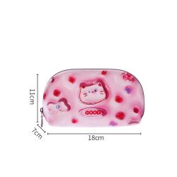 Wholesale Customized Waterproof Laser PU Polyester Wash Toiletry Bag Travel Make Up Cosmetic Bag with Zipper Travel-Friendly