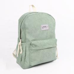 CHANGRONG Custom 15.6 Inch Travel Sports Corduroy backpack school bags