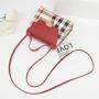 2023 New Fashion Simple Trend Single Shoulder Bag Wholesale Diagonal Cross Bag Pu Leather Contrasting Color Handbag