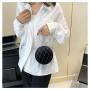 HR336 New Party Dinner Cross Shoulder Chain Handbag Round Ball Banquet Bag Bright Diamond Light Luxury Fashion Women's Bag