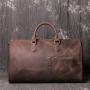 XL321 American Style Genuine Leather Durable Duffle Bag Casual Large Capacity Travel Bag Anti Water Handbag Customized Logo