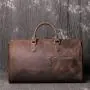 XL321 American Style Genuine Leather Durable Duffle Bag Casual Large Capacity Travel Bag Anti Water Handbag Customized Logo