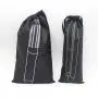 Custom Logo Printed Black Drawstring Non Woven Razor Comb Hair Stick Hair Drier Packaging Bag Non Woven Dust Pouch