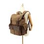 15.6 Inch Vintage Camping Outdoor Waterproof Travel Hiking School Bags Casual Sports Laptop Canvas Rucksack Backpack For Men