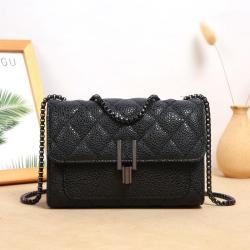 Women's High Quality PU Leather Crossbody Bag Korean Style Casual Outdoor Shoulder Bag Fashionable Chain Lady's  Messenger Bags