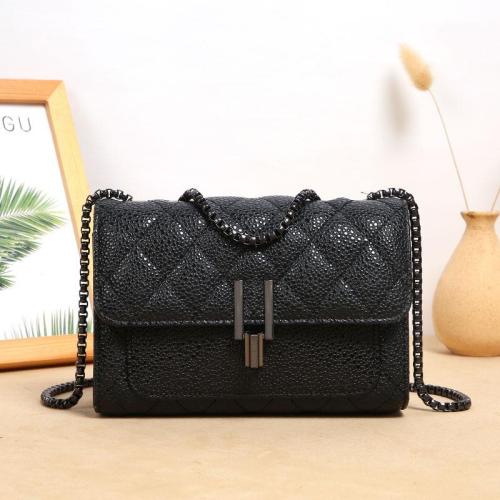 Women's High Quality PU Leather Crossbody Bag Korean Style Casual Outdoor Shoulder Bag Fashionable Chain Lady's  Messenger Bags