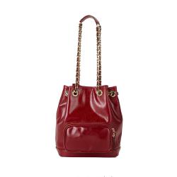 Custom Logo Fashion Designer Bags Ladies PU Leather Bucket Bags Large Capacity Shoulder Bags