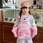 KBW757  New Children Schoolbag Unisex Backpack Fashion Canvas Cute Anti-Lost Backpack