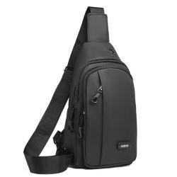 ZR661 Man Chest Bag New Waterproof Shoulder Bag Sports Travel Crossbody Leisure Solid Color Print logo Business High Quality Bag