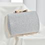 Wholesale Wrinkle Hasp Box Clutch bag Ladies Fashion Shoulder bags In Stock Gold Glitter Evening Bag For Women