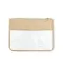 Stock 14 Different Colors DIY Snack Letters Organizer Transparent Travel Zipper Pouch Portable Weatherproof Clear Makeup Case