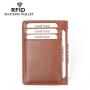 Manufacturer Direct Selling Men's Crazy Horse Leather Wallets RFID Blocking Card Bag Vintage Brown Credit Card Holder Money Clip
