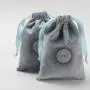 Custom Logo Printed Gift Velvet Pouch for Jewelry Packing  Luxury Drawstring Velvet Dust Bag