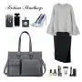 LOVEVOOK wholesale Women 15.6 Inch Waterproof Leather Computer Bag Work Tote Bag Large Office Handbags Briefcase Laptop Bags