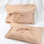 Custom Logo Printed Cotton Canvas Envelope Pouch Gift Cloth Packaging Lingerie Underwear Dust Cover Bag