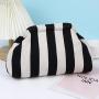 Hot selling women's striped woven versatile cloud beach bag