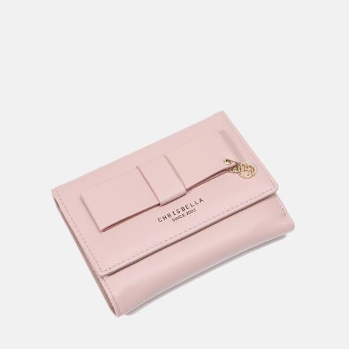 SUSEN CHRISBELLA ODM OEM New Arrival 2024 hot sale wholesale Pu Leather custom logo luxury short wallet women