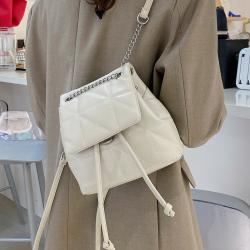 wholesale women handbags Fashion Backpack Soft Face Material Pattern Backpack Luxury Female Diamond lattice Bag