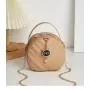 Women's Small Round Bag 2024 New Women's Shoulder Crossbody Bags Cheap Wholesale Women's Embossed Small Handbag Mobile Phone Bag