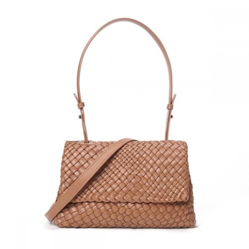 Custom Luxury Designer Women Soft Pu Leather Woven Purse Handbags Summer For Women Luxury Ladies Shoulder Crossbody Bags