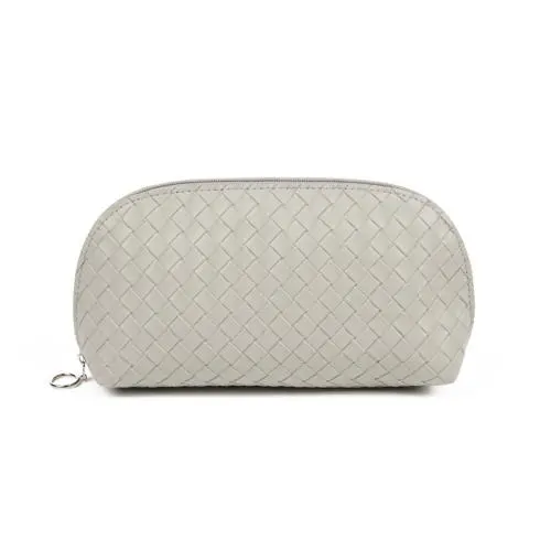 2024 Modern Zip Make Up Bag Luxury Shell Shape PU Leather Makeup Pouch Women Cosmetic Bags