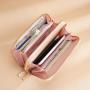 KBW700 Women Girls Long Wallet Fashion Girl Buckle Cross Wallet Horizontal Square Card Holder Handbag Coin Purse Zero Wallet
