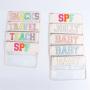 Keymay Custom Personalized Clear Cosmetic Bag Waterproof Toiletry Chenille letters Bag Transparent Pvc Women Zipper Makeup Bag