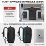 LOVEVOOK 2022 custom Multif men bags large 40L waterproof 17Inch 6pcs gym Laptop Travel Backpacks with USB  shoe compartment
