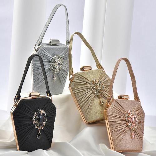 glitter rhinestone shoulder bag Fashion Women Rhinestone Metal Handle Luxury Ladies Diamond Evening Clutch Purse