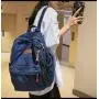 ZW229 Hot Sale Men Women Denim Lightweight Backpack Casual Outdoor Travel Student Shoulder Bag Wholesale Portable Backpack