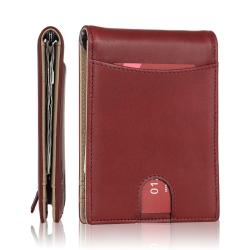 Wholesale pu money clip wallet men's wallet card holder slim pu leather money clips