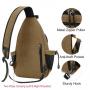 Brown Canvas Crossbody fANNY PACK bag Hiking sling Backpack